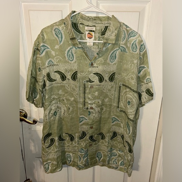 C&C California Other - C&C California 100% Linen Short Sleeve Men's Shirt Size L